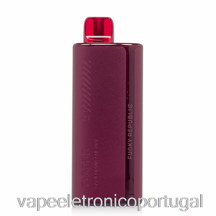Vape Eletrônico Funkylands Ti7000 Descartável California Cereja